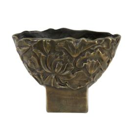 Bronzová antik kovová váza Palesa antique bronze L - 34*13*24 cm Light & Living