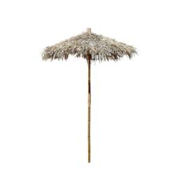 Bambusový slunečník se střechou z listů Parasol Bamboo - ∅ 160*240 cm Chic Antique