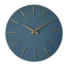 BIZZOTTO Nástěnné hodiny TIMELINE modré 40 cm