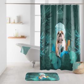 Sprchový závěs 180x200 cm Doggy zen – douceur d\'intérieur