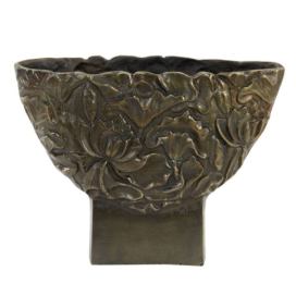 Bronzová antik kovová váza Palesa antique bronze XL - 45*14*34 cm Light & Living