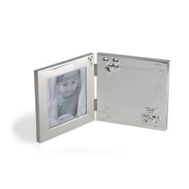 Kovový stojací/na zeď rámeček ve stříbrné barvě 17x22 cm Happy Baby – Zilverstad