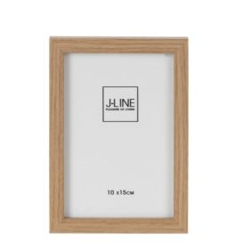 Hnědý dřevěný fotorámeček Ninna S - 12*1,5*17 cm / 10*15 cm J-Line by Jolipa