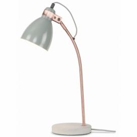 Šedá stolní lampa s kovovým stínidlem (výška 50 cm) Denver – it\'s about RoMi