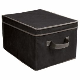 DekorStyle Úložný textilní box Roul 40x30 cm černý
