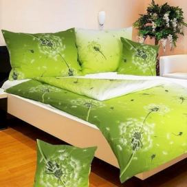 Stanex povlečení bavlna Pampeliška zelená (LS295) 140x220+70x90 cm prodloužená