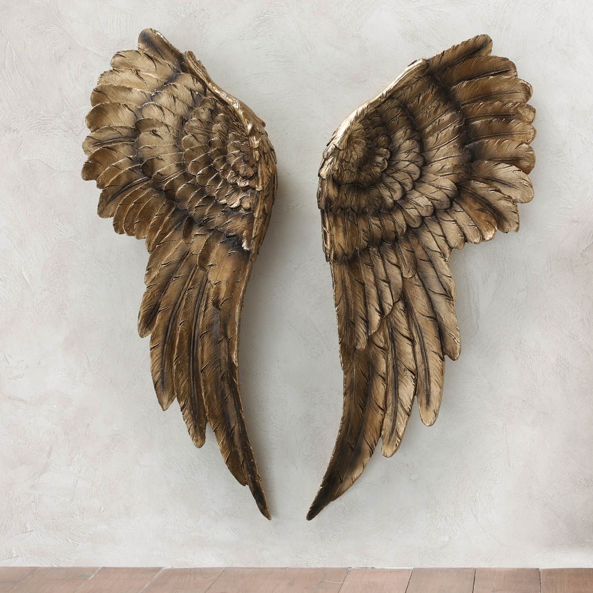 Boltze Nástěnná dekorace Andělská křídla, barva zlatá - Velký Košík