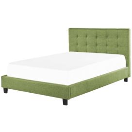 Čalouněná postel 140 x 200 cm zelená LA ROCHELLE